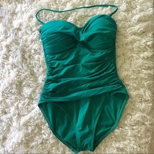 La Blanca Island Goddess bandeau bathing suit